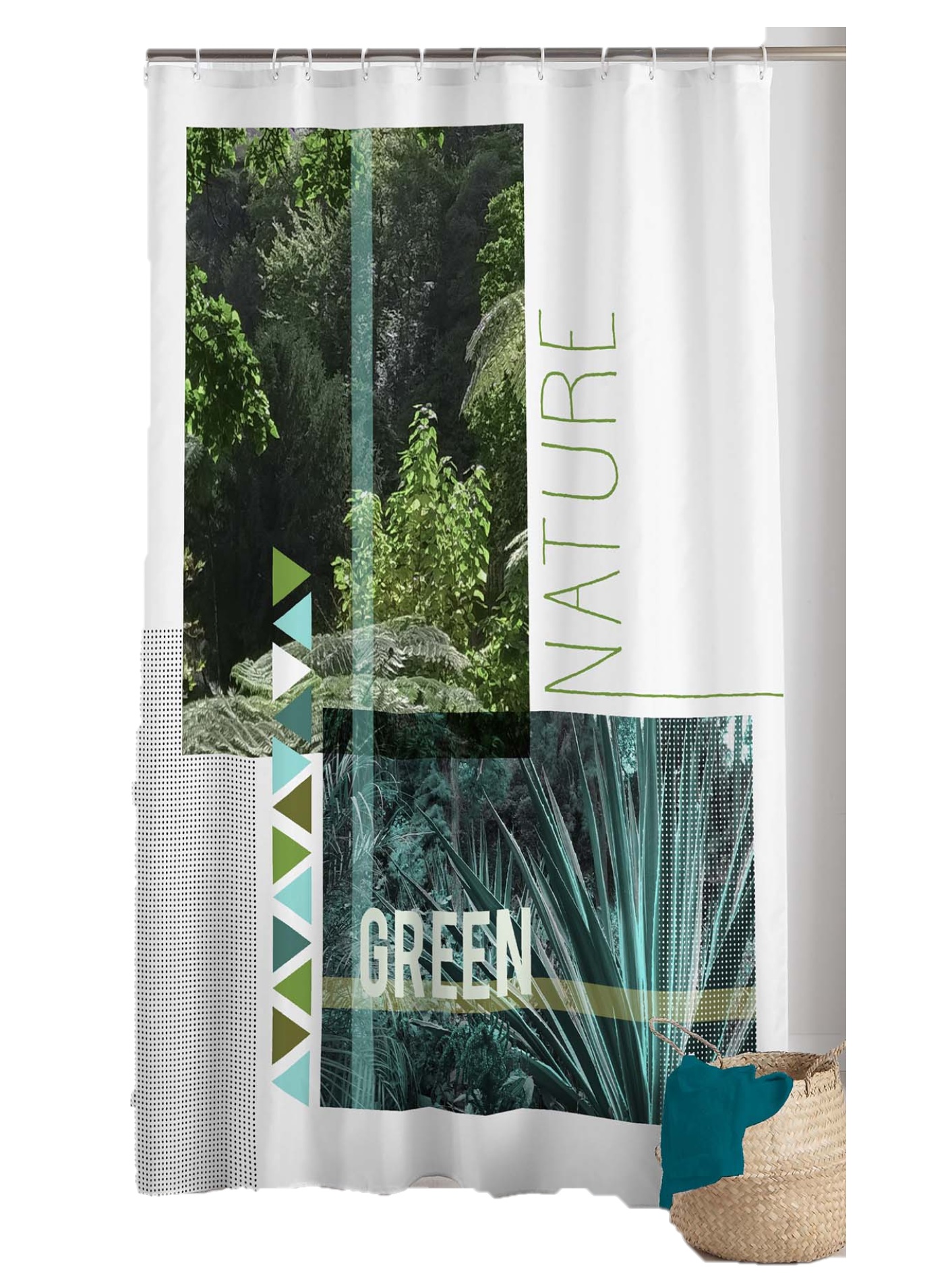 Rideau de douche Modele Green Nature