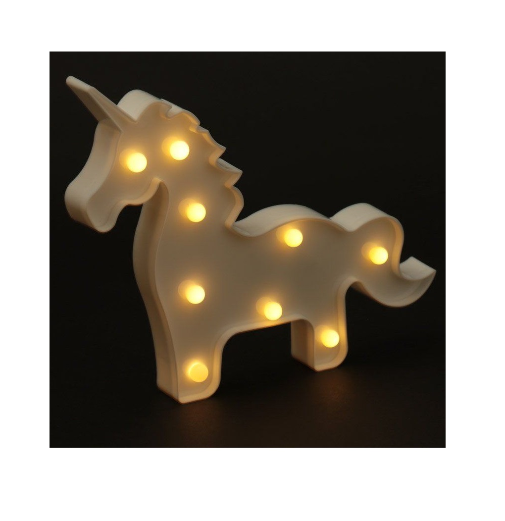 Lampe ou Veilleuse Licorne celeste LED