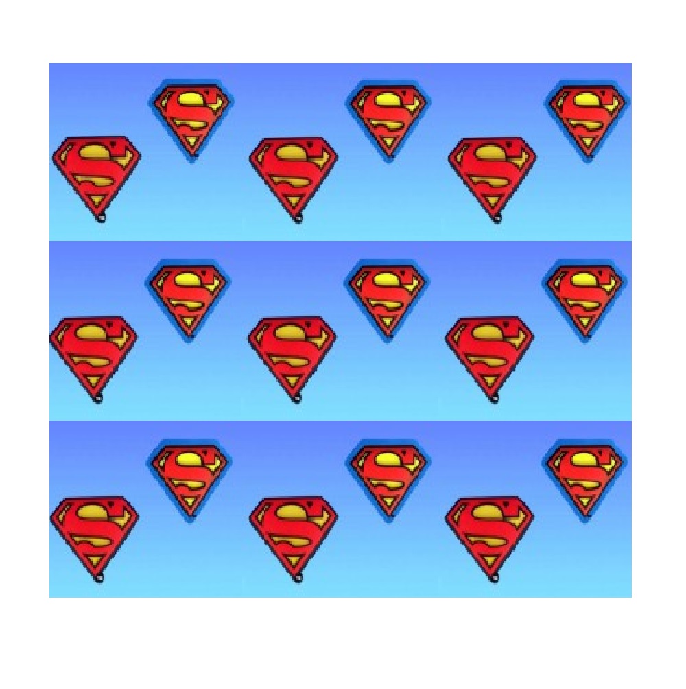 SUPERMAN Lot de deux magnets Logo