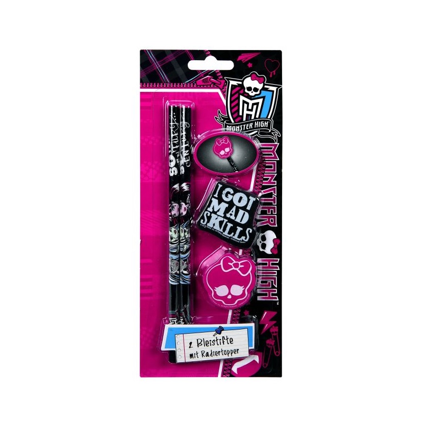 Set papeterie 4 pices MONSTER HIGH