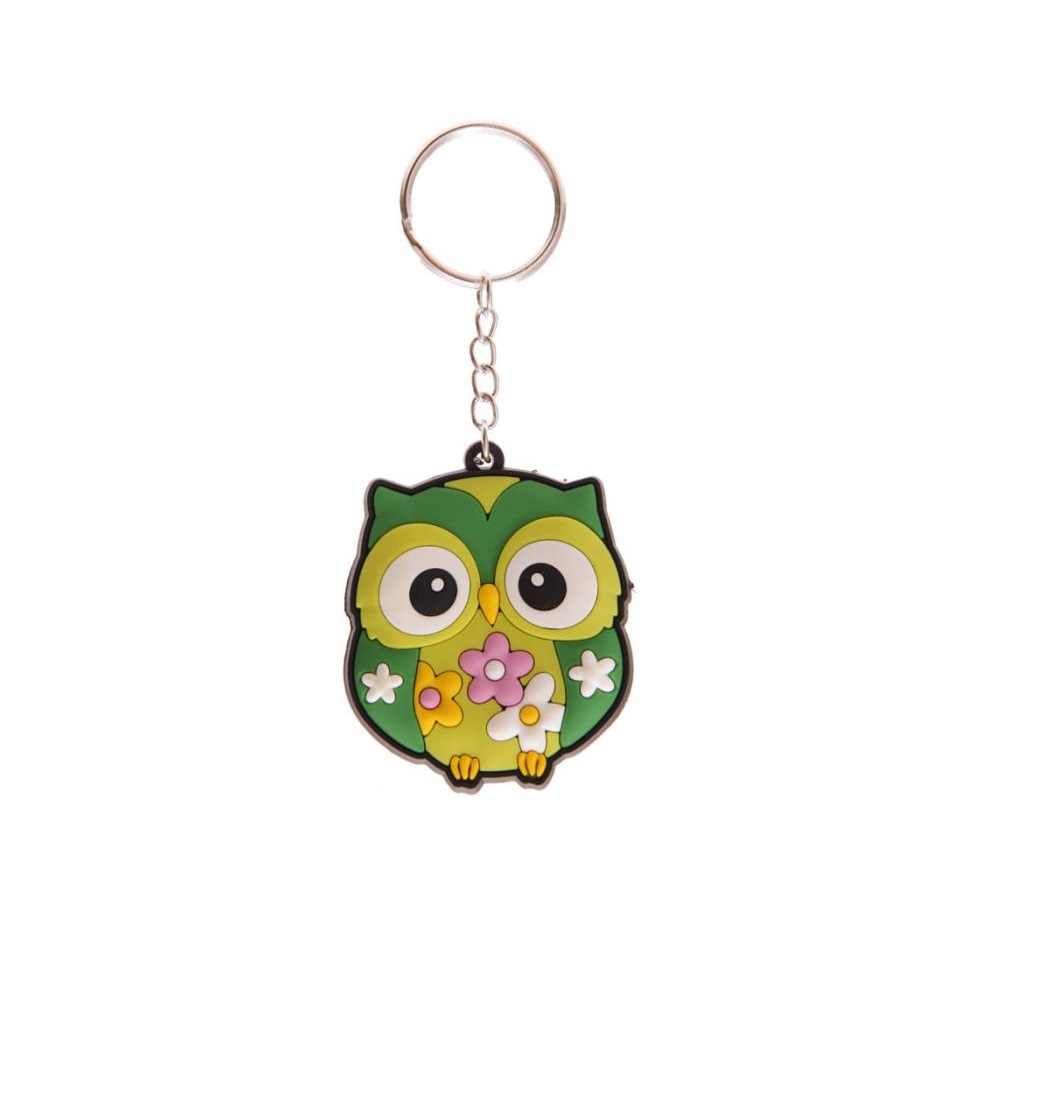 Porte-clefs Chouette vert