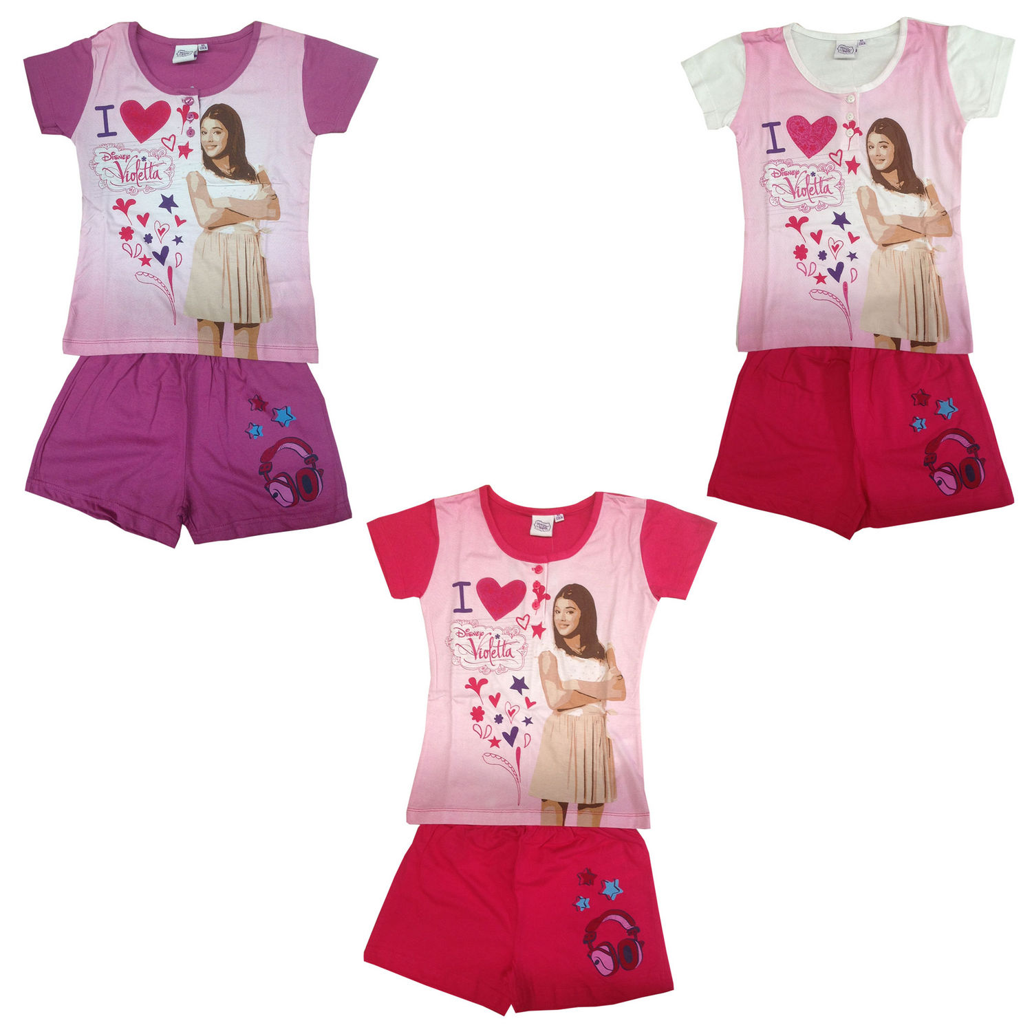 VIOLETTA Pyjama short t-shirt fille T8 ans