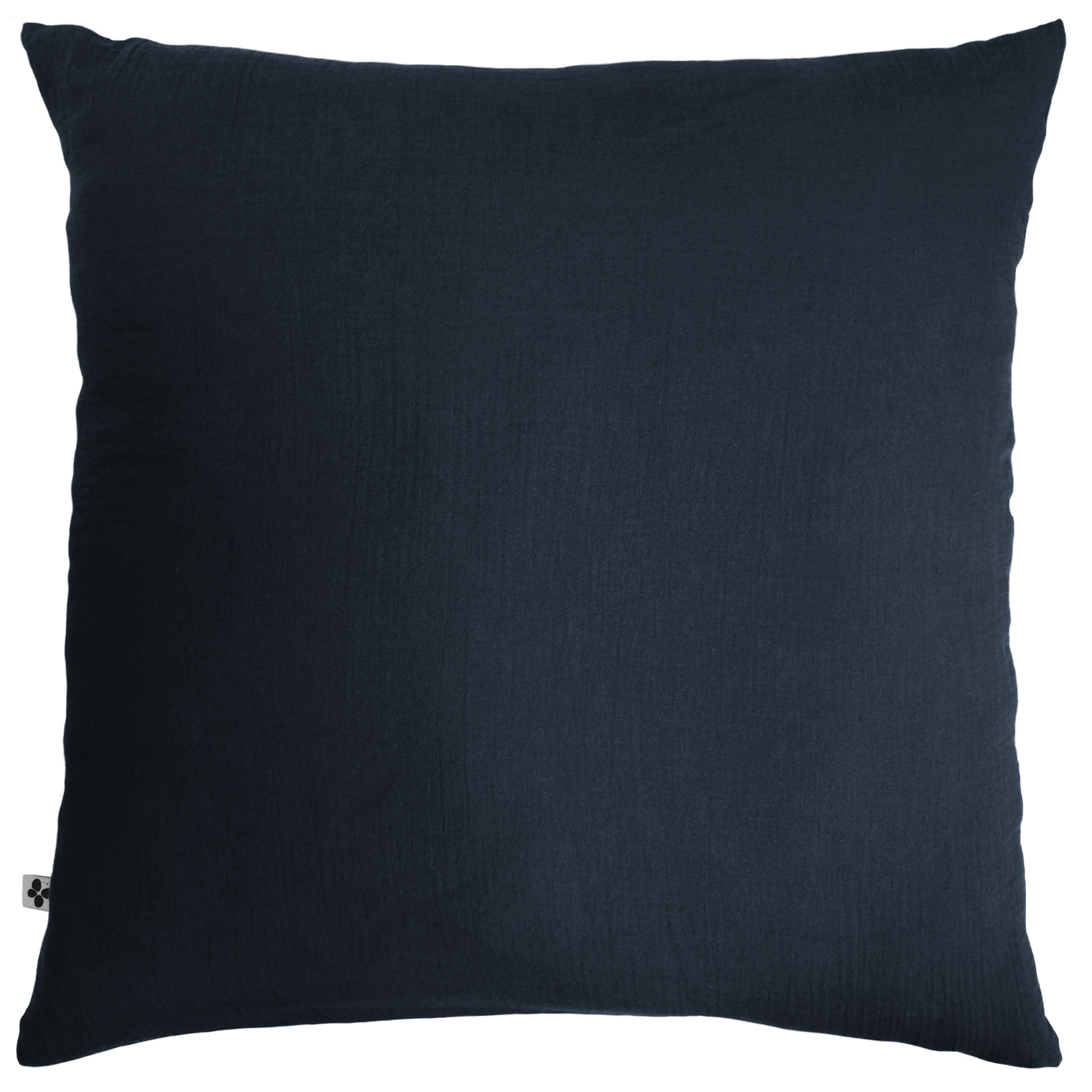 Taie d'oreiller Double Gaze Coton Gaia 60 x 60 cm bleu marine