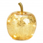 Lampe Pomme lumineuse 10 Led Or 11 x 12 x 11 cm