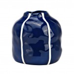 Vase en C�ramique Bleu 12 x 12 cm