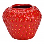 Vase Fraise en c�ramique 14x12x14 cm