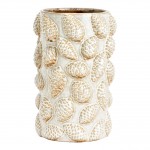 Vase pomme de pin en porcelaine 16 x 25 cm