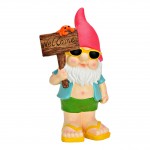 Nain de jardin de d�coration Welcome 45 cm