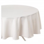 Nappe ronde anti tache 180 cm Couleurs ivoire
