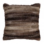 Coussin fourrure - sherpa - flanelle