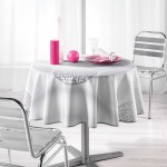 Nappe ronde en tissu