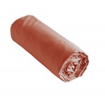 Drap Housse 180x200 cm percale de coton tomette Perrine
