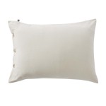 Taie en percale de coton 50x70 cm Perrine beige pampa