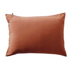 Taie en percale de coton 50x70 cm Perrine tomette