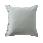 Taie en percale de coton 65x65 cm Perrine vert celadon