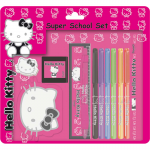 HELLO KITTY Set de papeterie : feutre, rgle, stylo