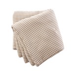 Bout de lit 90 x 200 cm en gaze de coton Vicky Ficelle