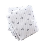 Bout de lit 90 x 200 cm en gaze de coton imprim�e Eleonore