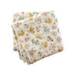 Bout de lit 90 x 200 cm en gaze de coton imprim�e Ad�le