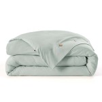 Housse de couette en percale 220 x 240 cm vert celadon Perrine