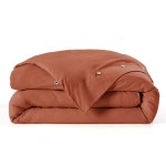 Housse de couette en percale 220 x 240 tomette Perrine
