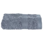 Serviette de toilette invite 30 x 50 cm Couleur moderne gris fonce
