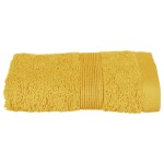 Serviette de toilette invite 30 x 50 cm Couleur moderne ocre