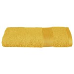 Serviette de toilette 50 x 90 cm Couleur moderne ocre