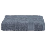 Serviette ou drap de douche 70 x 130 cm Couleur moderne gris fonce