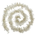 Guirlande de Noel 4 plis 2 m Pastilles Or et blanc