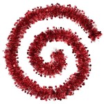 Guirlande de Noel 4 plis Pastilles 200 cm rouge