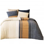 Housse couette + 2 taies 220 x 240 cm Romaine