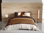 Housse de couette + taie Artchic toffee