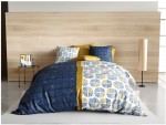 Housse de couette + taie 140 x 200 cm geometrique Sirius