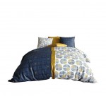 Parure de lit 240 x 260 cm Sirius bleu