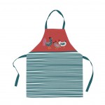 Tablier en coton 85 cm Petites poules