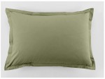 2 Taies d'oreiller uni 50 x 70 cm Passion vert