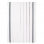 Lot de 2 torchons ray gris 50 x 70 cm  Coton  Absorbant et dcoratif
