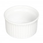 Ramequin en Cramique Blanche  Diamtre 9 cm