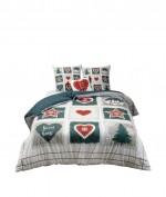 Parure de lit 240 x 260 cm Sweet home blanc