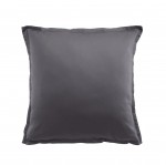 Taie d'oreiller en satin de coton 65 x 65 cm Anthracite