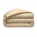 Housse de couette 220 x 240 cm  Percale de coton lav ecru