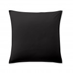 Taie d oreiller en percale de coton lav 65 x 65 cm Noir