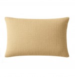 Taie d'oreiller en gaze de coton lave 50 x 70 cm Douce ecru