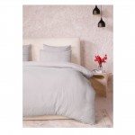 Taie d'oreiller en gaze de coton lave 65 x 65 cm Douce gris glacier