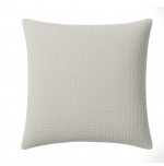 Taie d'oreiller en gaze de coton lave 65 x 65 cm Douce gris glacier