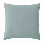 Taie d'oreiller en gaze de coton lave 65 x 65 cm Douce bleu givr�