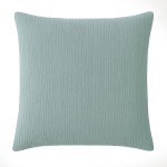 Taie d'oreiller en gaze de coton lave 65 x 65 cm Douce bleu givree