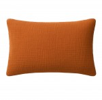 Taie d'oreiller en gaze de coton lave 50 x 70 cm Douce safran