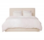 Housse de couette + taies gaze de coton lave 240 x 260 cm Douce blanc